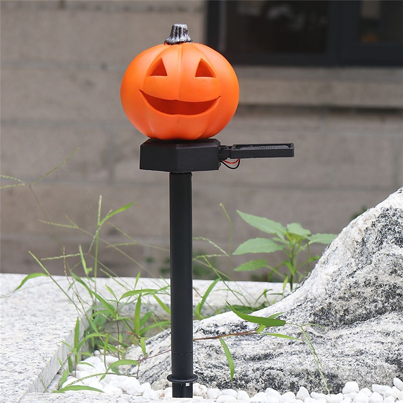 utendørs solcelledrevne gresskarlys halloween dekorativ sti lys for hage hage plen landskap ferie lys 1/2 stk 2025 - $15.99 –P4