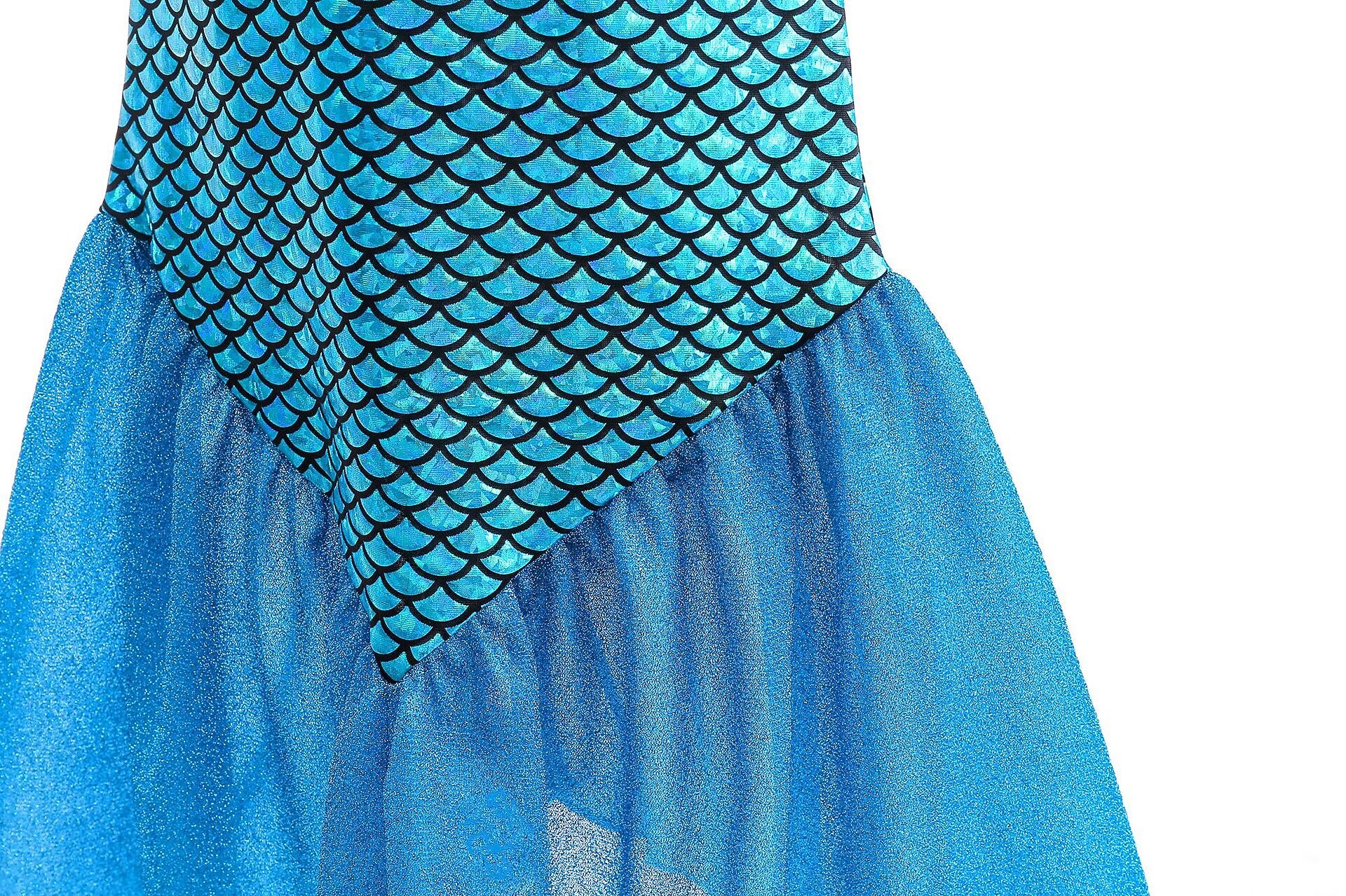 Sirène Sirène Princesse Aqua Robe Costume de soirée à thème Cosplay for Fille Enfant Carnaval Mascarade de 2026 ? $27.99 –P9