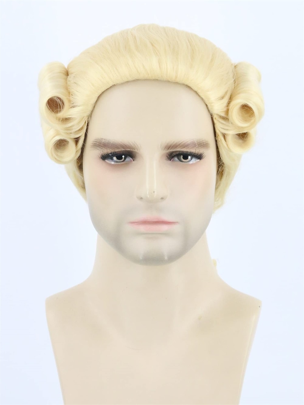 Mannen Pruik voor Koloniale Historische Rechter Kostuums Pruik Beige Carnaval Cosplay Pruiken Halloween Pruiken 2026 - $19.99 –P11