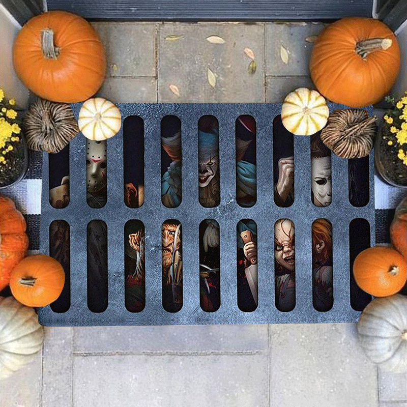 halloween bohóc padlószőnyeg lábtörlő 3D nyomtatás csapda nappali hálószoba éjjeli szőnyeg 2025 - $10.99 –P13
