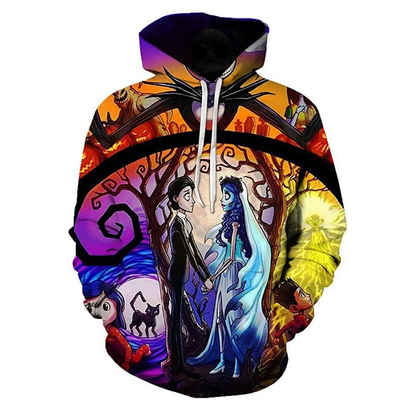 předvečer Všech svatých Kostlivec Kapuce Pullover Vtipná vánoční mikina s kapucí Tisk 3D Přední kapsa Grafika Pro Pro páry Pánské Dámské Dospělé předvečer Všech svatých Karneval Plesová maškaráda 3D 2025 - $29.99 –P4