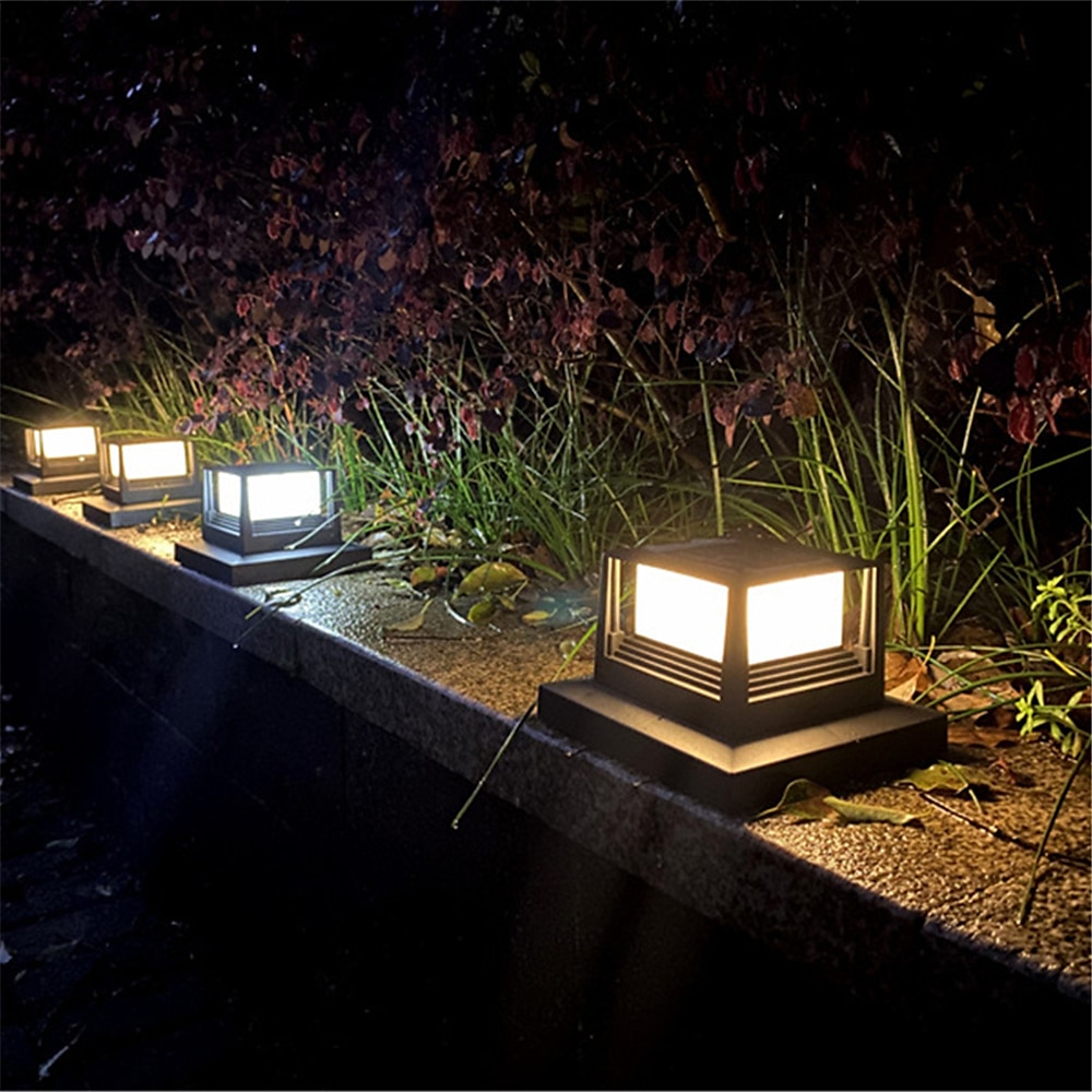 éclairage extérieur à LED éclairage de chemin éclairage solaire de patio éclairage de colonne éclairage de terrasse à LED éclairage de capuchon décoration de cour plate de 2025 ? $21.99 –P3