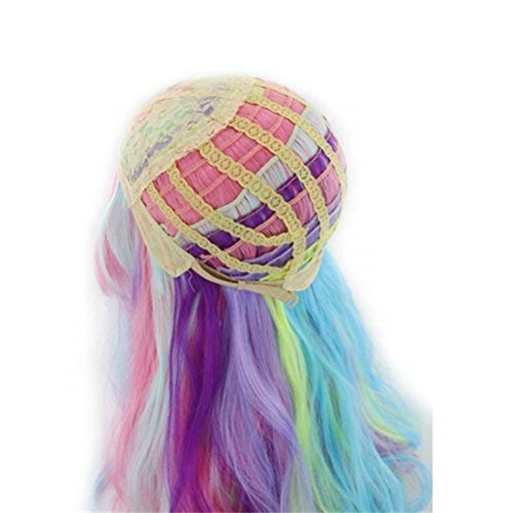 Perucă de Carnaval 2026 Blond Roz Negru Buclat Ondulat Lung Perucă sintetică de festival Mardi Gras Paradă Păr pentru costum de cosplay pentru Fete 2026 - $15.99 –P12