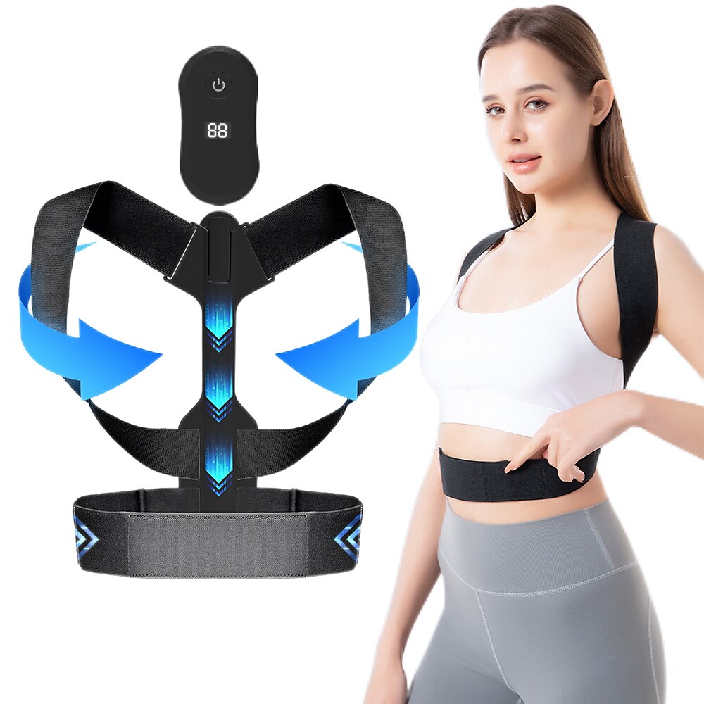 Intelligente Haltungskorrektur, unsichtbarer Korrekturgürtel, Erinnerung für Erwachsene, Kinder, Sitzhaltung, Buckliger, Rückensensor, Orthesegurt, USB 2025 - $21.99 –P4