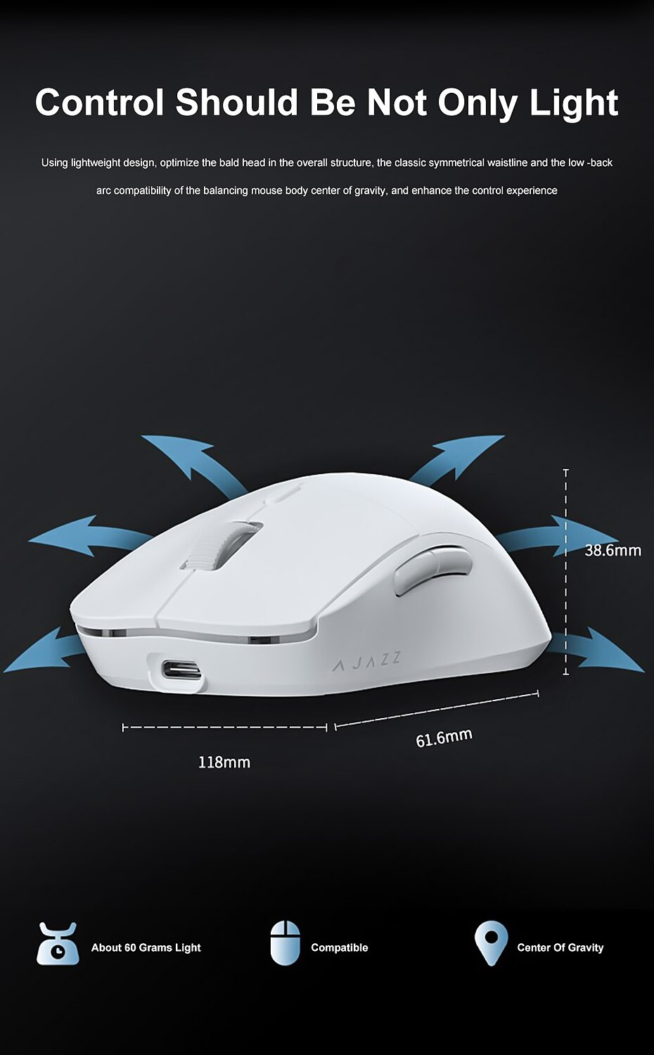 AJAZZ AJ199 2.4GHz Wireless Mouse Optical Mice with USB Receiver Gamer 26000DPI 6 Buttons Mouse For Computer PC Laptop Desktop 2025 - $71.99 –P4