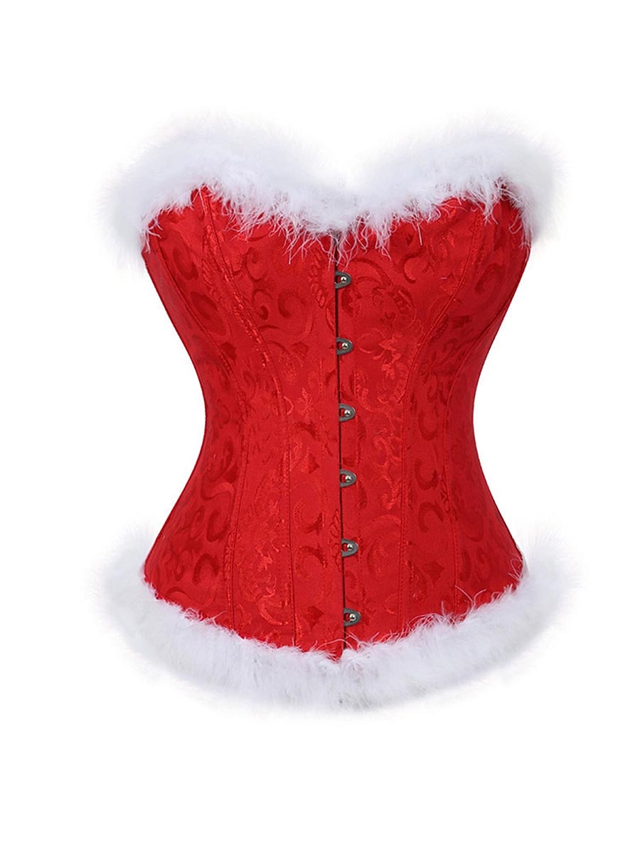 Body Shaper Plus Size per Donne Corpetti di Moda a Fiore Comfort per Feste di Natale Casa in Poliestere Traspirante Bandeau Senza Maniche Senza Schiena Piuma Estate Primavera Nero Rosso Vino Regalo del 2026 a $29.99 –P4