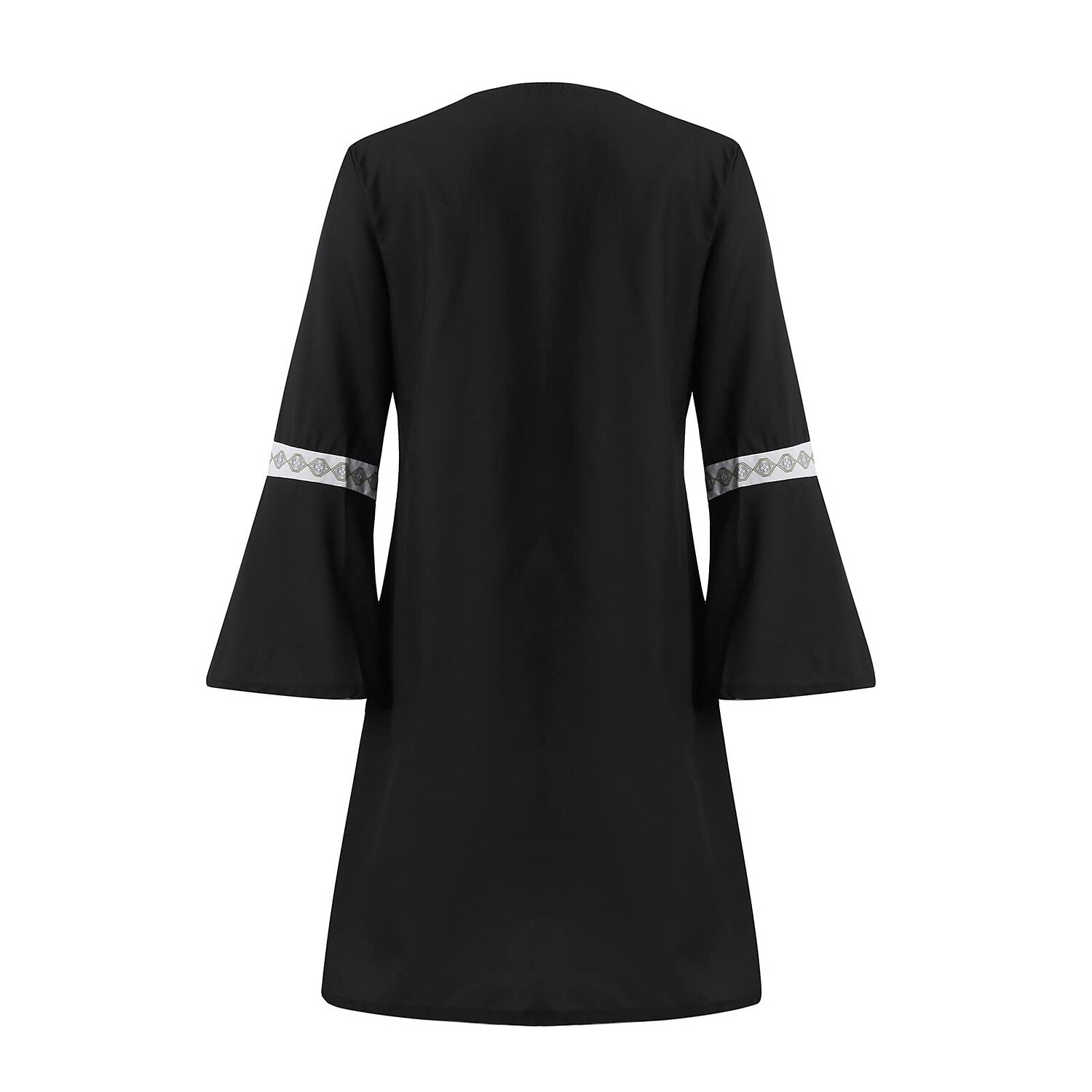 Dámské Krátké mini šaty Mini šaty Etnické šaty Úpletové šaty Boho šaty prázdniny Klasické Na běžné nošení Venkovní Dovolená Plážové Běžný Geometrický Dlouhý rukáv Do V Černá Vodní modrá Zlatá Léto 2025 - $25.99 –P6