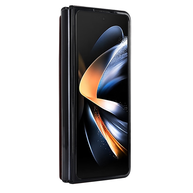 телефон Кейс для Назначение SSamsung Galaxy Z-образный сгиб 7 Z-сгиб 6 Z Fold 5 Z Fold 4 Z Fold 3 Кожаный чехол Слоты для держателей карт Откидная подножка с держателем для ручки Сплошной цвет 2025 - $25.99 –P11