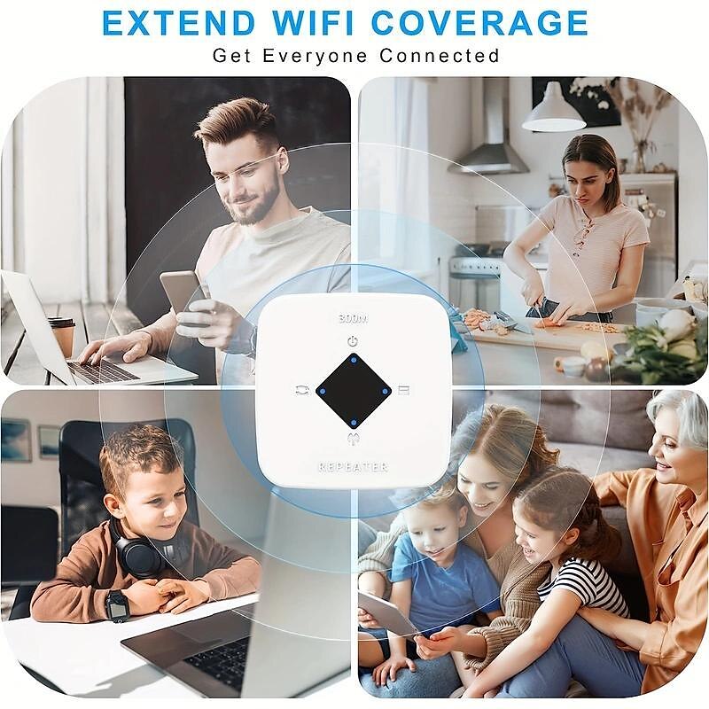 WiFi Extender Signal Booster Up to 2640 Sq.ft & 25 Devices WiFi Range Extender Wireless Internet Repeater Long Range Amplifier 2025 - $19.99 –P1