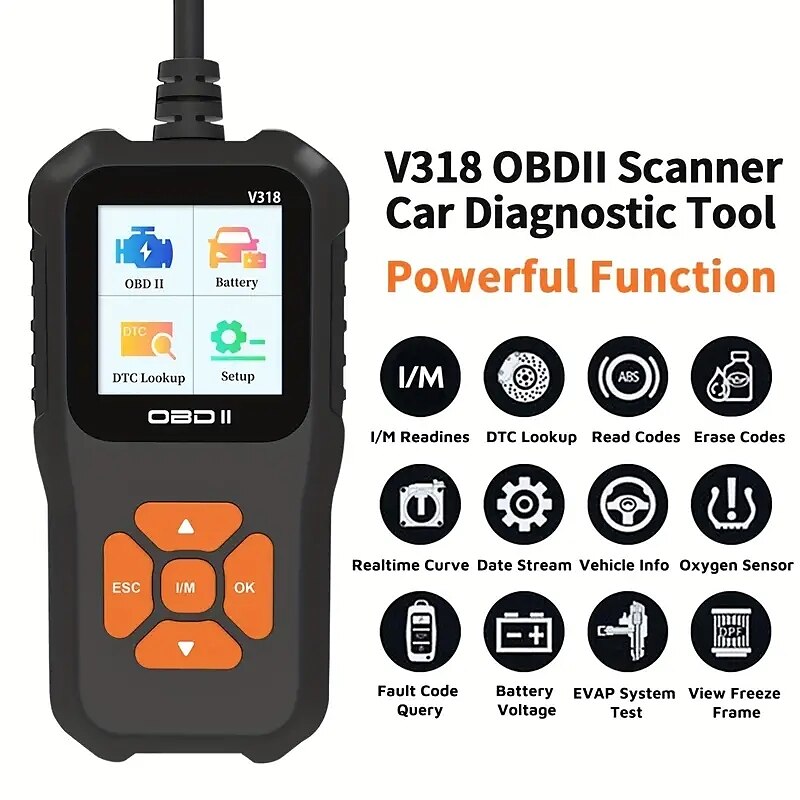 2025年 obd2 カースキャナーはカラースクリーンで車両の故障を即座に診断します & 故障コードリーダー  コレクション – $56.99 –P1