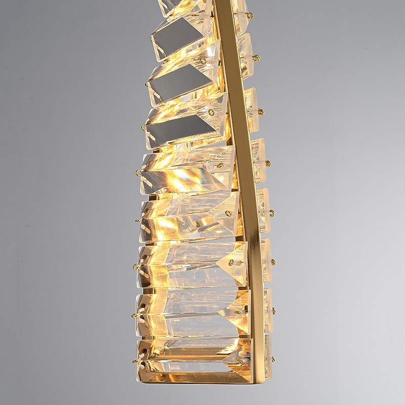Candelabro de cristal led en espiral, iluminación de 10w, candelabros modernos, luz colgante, lámpara colgante de techo, accesorio de luces, sala de estar, hotel, 1 Uds., 110-240v 2025 - $135.99 –P4