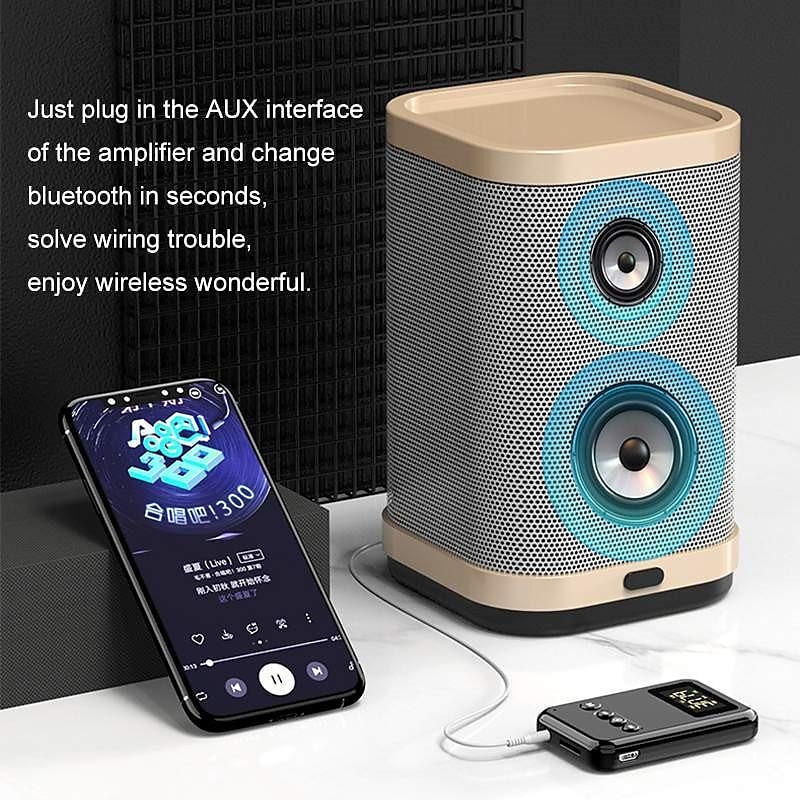 9 IN 1 bluetooth 5.0 Audio Transmitter Receiver Stereo Music Wireless Adapter 3.5mm AUX Jack FM Transmitter for Car TV MP3 PC 2025 - $21.99 –P2