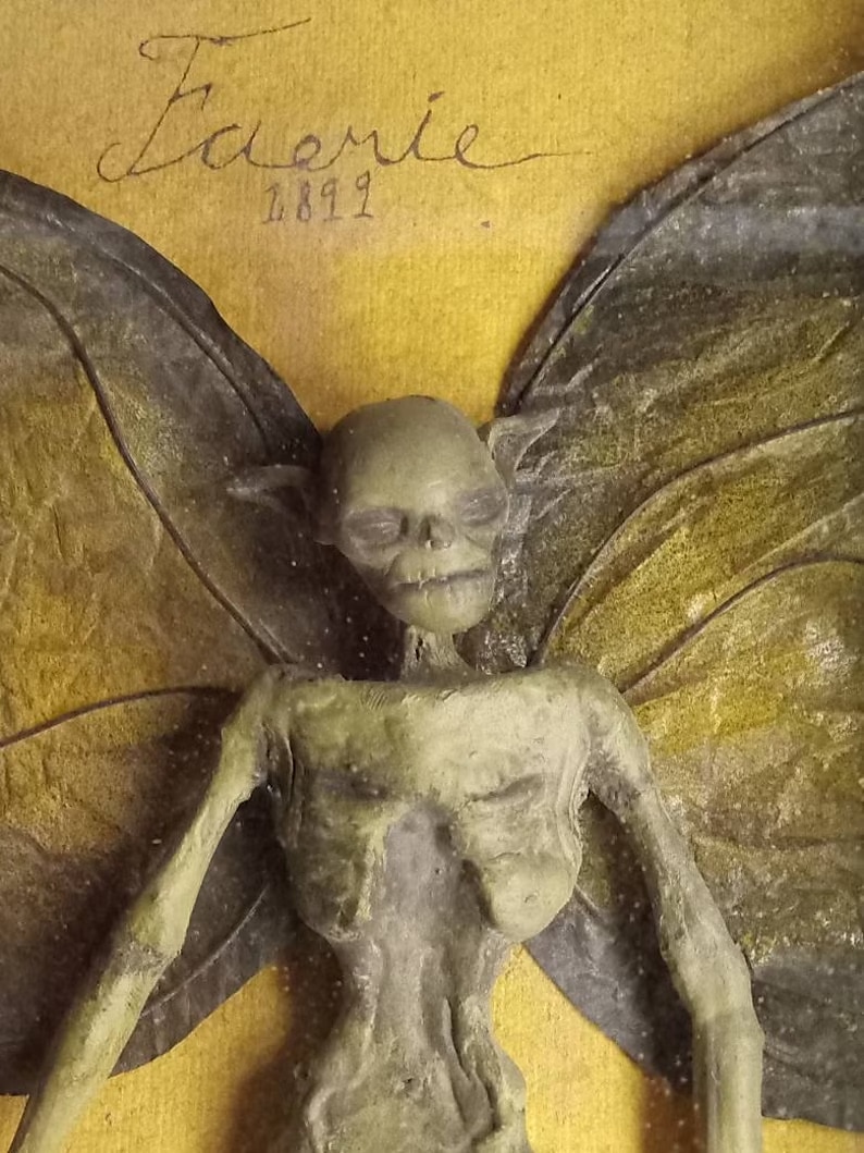 Halloween Mummified Fairy Display Box Solid Mdf Rectangle Distressed Wooden Hard Gift Durable Scary Mummy Skeleton With Wing Decoration Living Room Supplies 2025 - $23.99 –P4