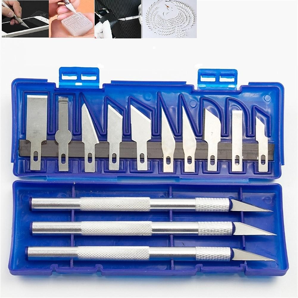 13Pcs Carving Knife Craft Sculpture Paper Cutting Blade Precision Engraving Cutter Non-Slip Hand Tool DIY Art Hobby Repair Set 2025 - $12.99 –P1