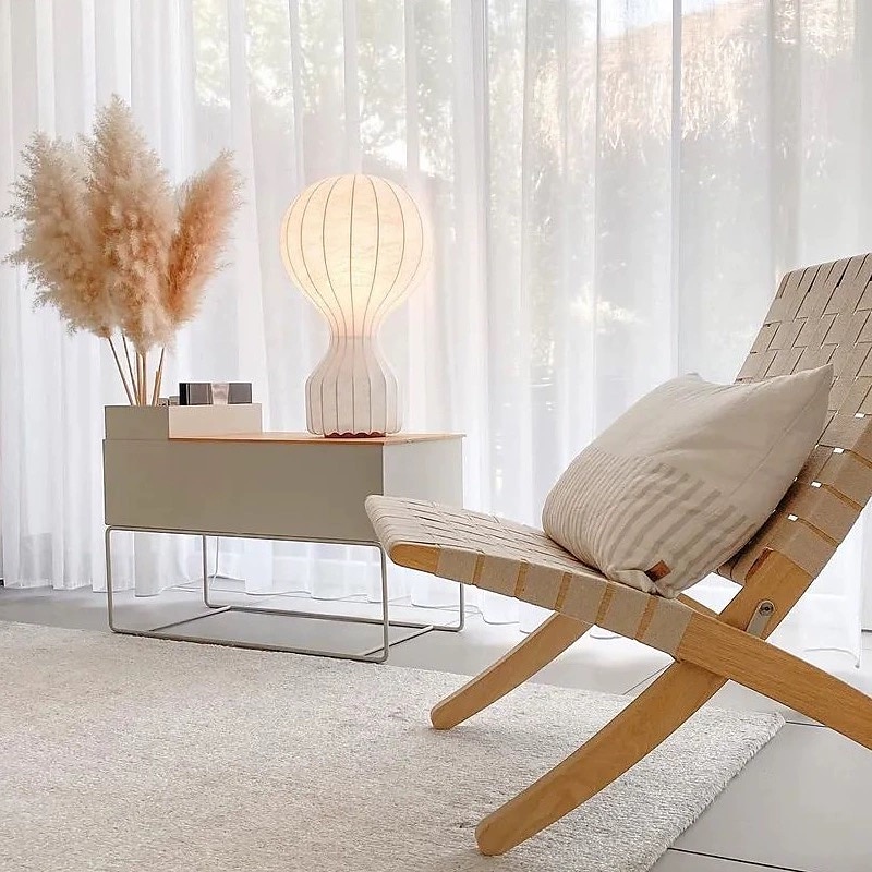 lámpara de mesa globo de aire caliente blanco cálido 18 "28" lámpara de mesa led lámpara de escritorio deco creativa moderna minimalista sala de estar dormitorio restaurante de cabecera seda de gusano 2025 - $218.99 –P8
