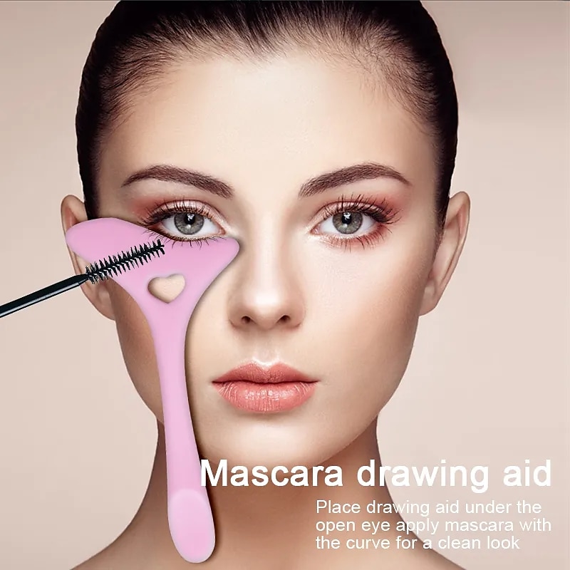 Delineador de ojos de silicona, plantillas de maquillaje, puntas de ala, lápiz labial de dibujo de marscara, ayuda para el uso, crema facial, máscara, aplicador, herramienta de belleza de maquillaje 2025 - $9.49 –P15