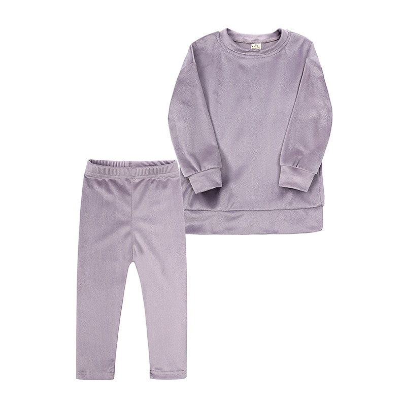2 предмета Дети (1-4 лет) Девочки Сплошной цвет Crewneck Комплект с капюшоном и спортивными штанами Устанавливать Длинный рукав Спорт на открытом воздухе 3-7 лет Осень Цвет шампанского Розовый Синий 2025 - $20.99 –P14