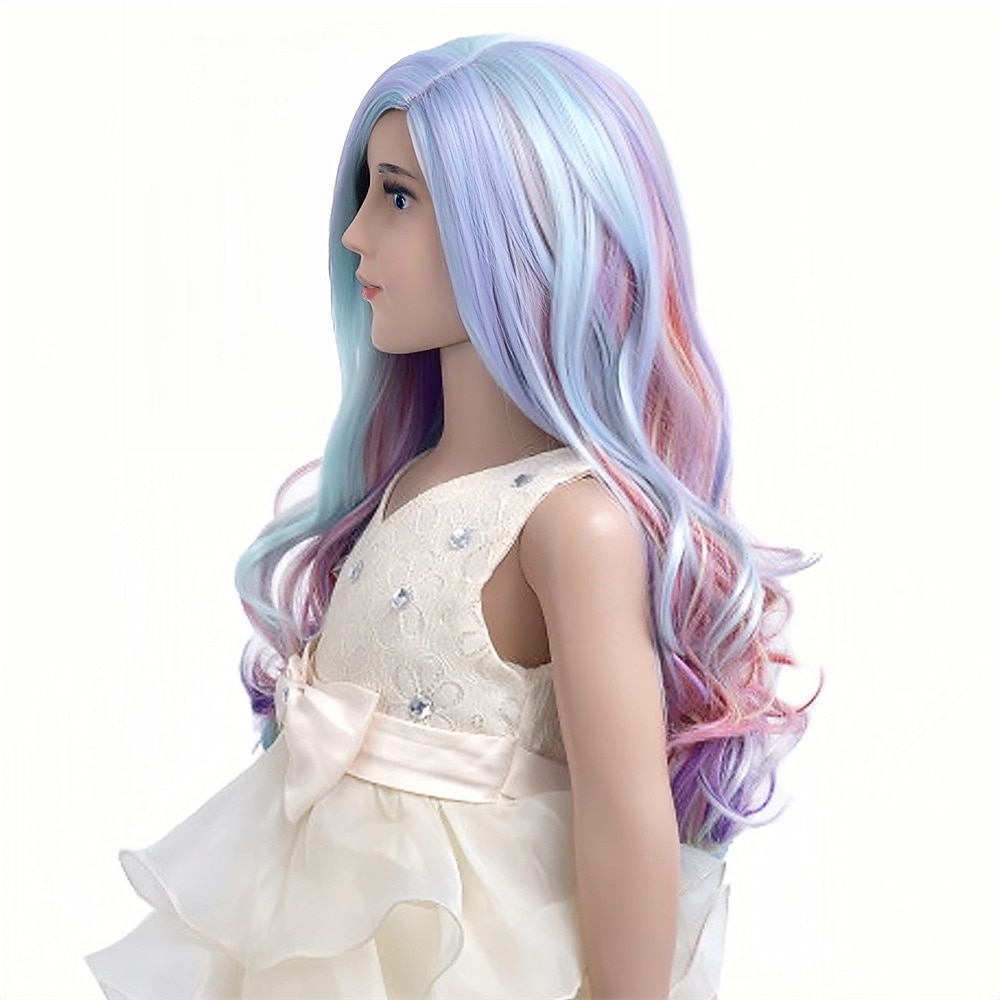 Perucă de Carnaval 2026 Blond Roz Negru Buclat Ondulat Lung Perucă sintetică de festival Mardi Gras Paradă Păr pentru costum de cosplay pentru Fete 2026 - $15.99 –P9