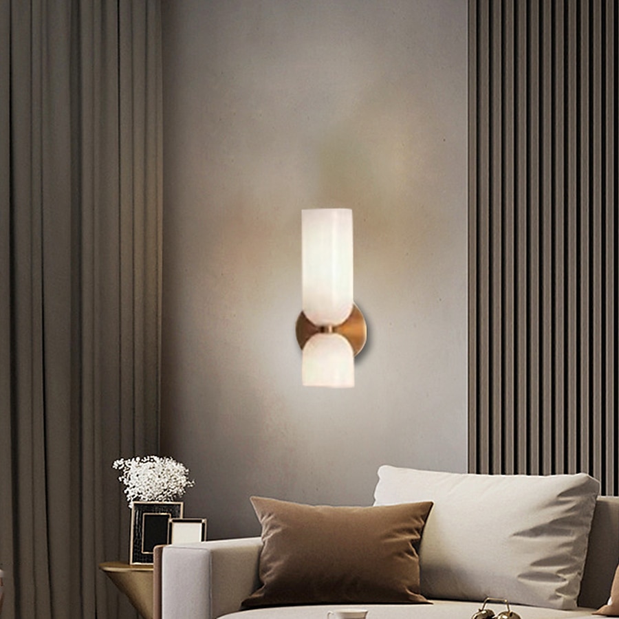 Lightinthebox lampada da parete a led vetro bianco caldo 24 cm moderna lampada da parete a led sfondo soggiorno camera da letto comodino applique da parete per interni illuminazione sconce 1 pz del 2025 a $165.99 –P15