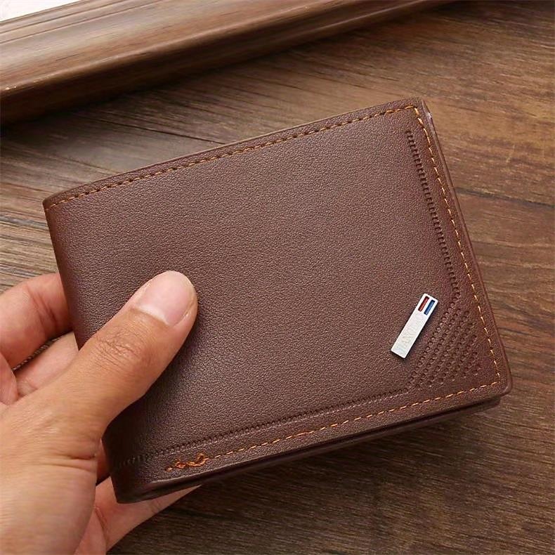 Stylish and Durable Men's PU Leather Bifold Wallet with Card Slots - Perfect Gift for Him 2025 - $5.49 –P8