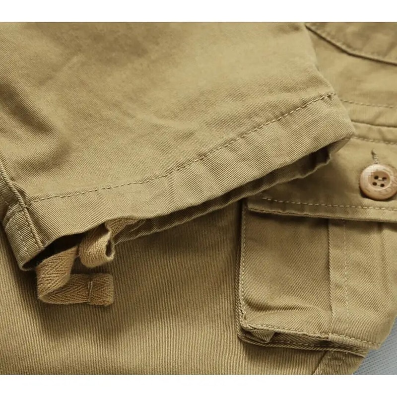 Herren Cargohose Cargohosen Arbeitshose Fallschirmhose Tasche Multi Pocket Höhenanstieg Einfarbig tragbar Draussen In voller Länge Outdoor Casual Strassenmode Klassisch Lockere Passform Gelbe Tarnung 2025 - €34.99 –P2