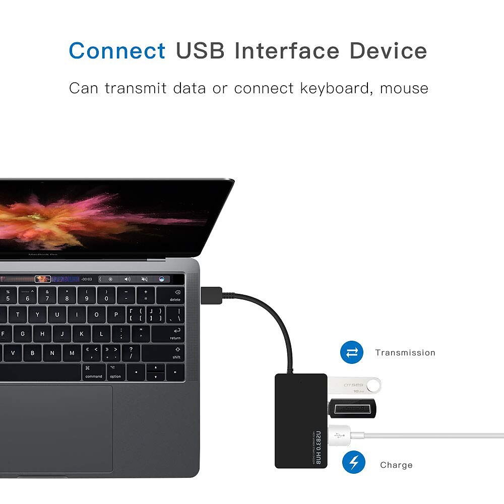 USB-концентратор 3.0, 4-портовый ультратонкий USB-концентратор 3.0, портативный адаптер, высокоскоростное расширение, мульти-разветвитель USB-концентратора, кабель-адаптер для ПК, ноутбука 2025 - $11.99 –P2