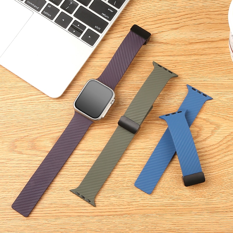 2025年 スポーツバンド と互換性があります Apple Watch ウォッチバンド 38mm 40mm 41mm 42mm 44mm 45mm 49mm マグネティッククラスプ 防水 調整可 シリコーン 交換用時計バンド のために iwatch Ultra 2 Series 9 8 7 SE 6 5 4 3 2 1  コレクション – $11.99 –P8