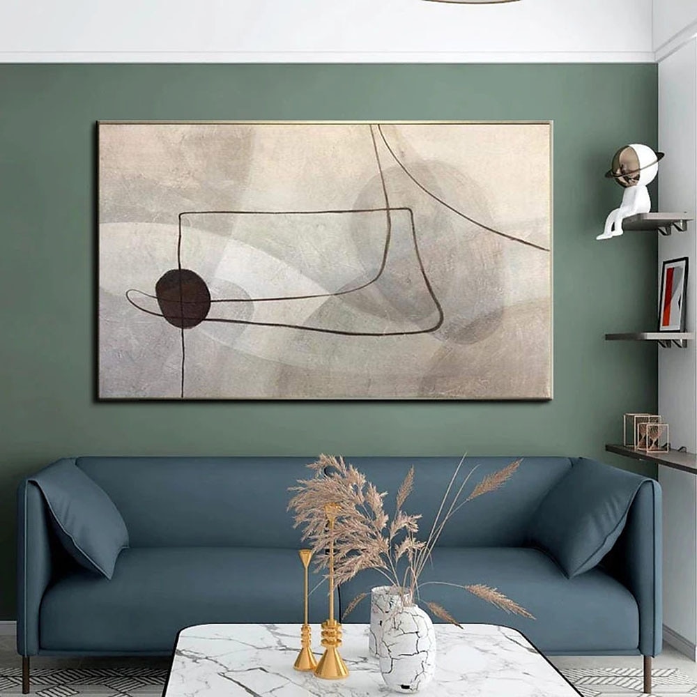 Peinture à l'huile Hang-peint Peint à la main Verticale Abstrait Paysage contemporain Moderne Toile roulée (sans cadre) de 2025 ? $88.99 –P2