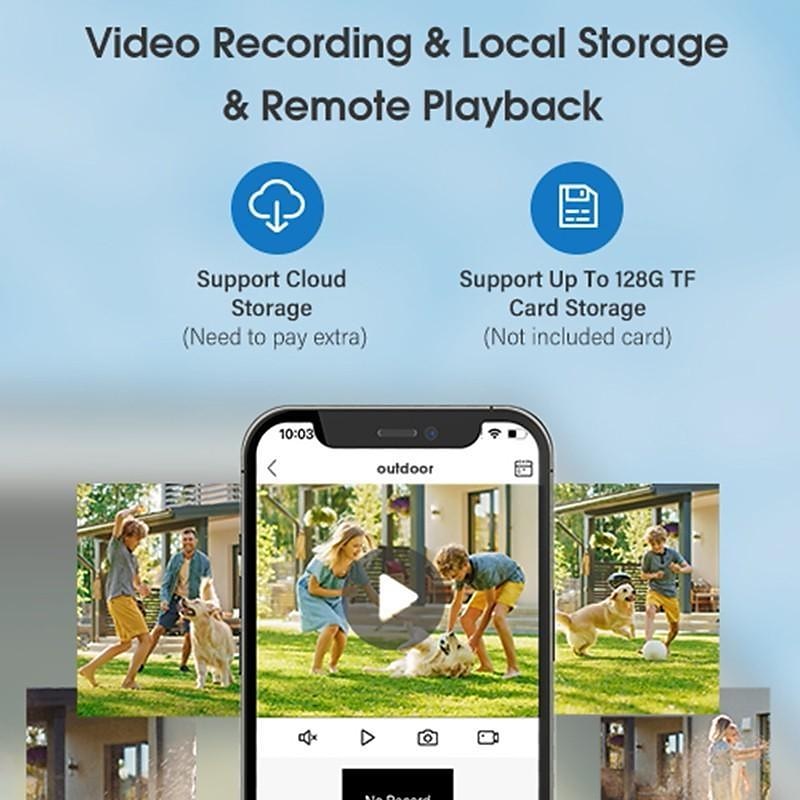 2MP Double Lens Camera, WiFi IP Home Security Camera, Two Way Audio Motion Detection Surveillance Camera, Waterproof Outdoor PTZ Camera, Full Color Night Vision IR Camera for Home, Baby, Elder, Pet 2025 - $49.99 –P10