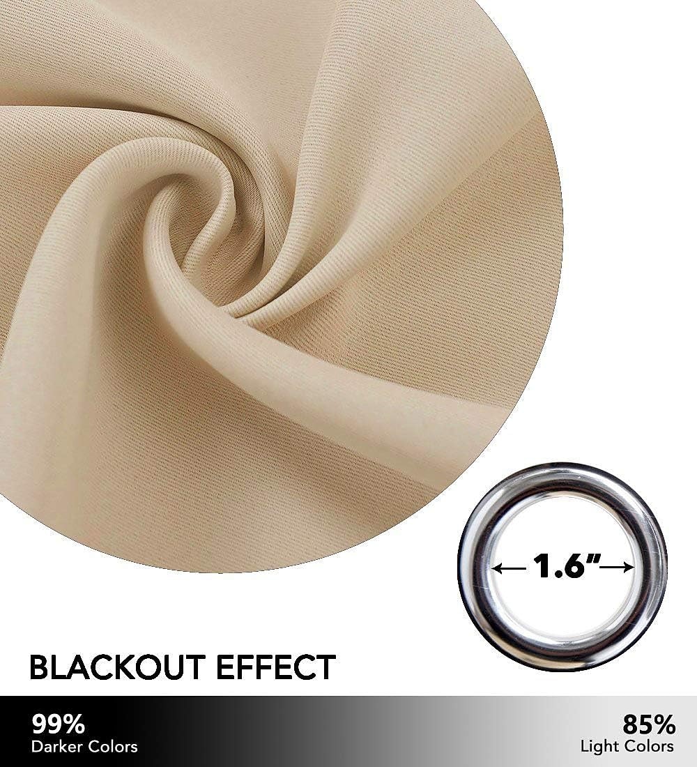 2026年 遮光カーテン ドレープ ファームハウス ハトメ/アイレット カーテンパネル リビングルーム ベッドルーム 引き戸カーテン キッチン バルコニー 窓 トリートメント 断熱  コレクション – $37.99 –P3