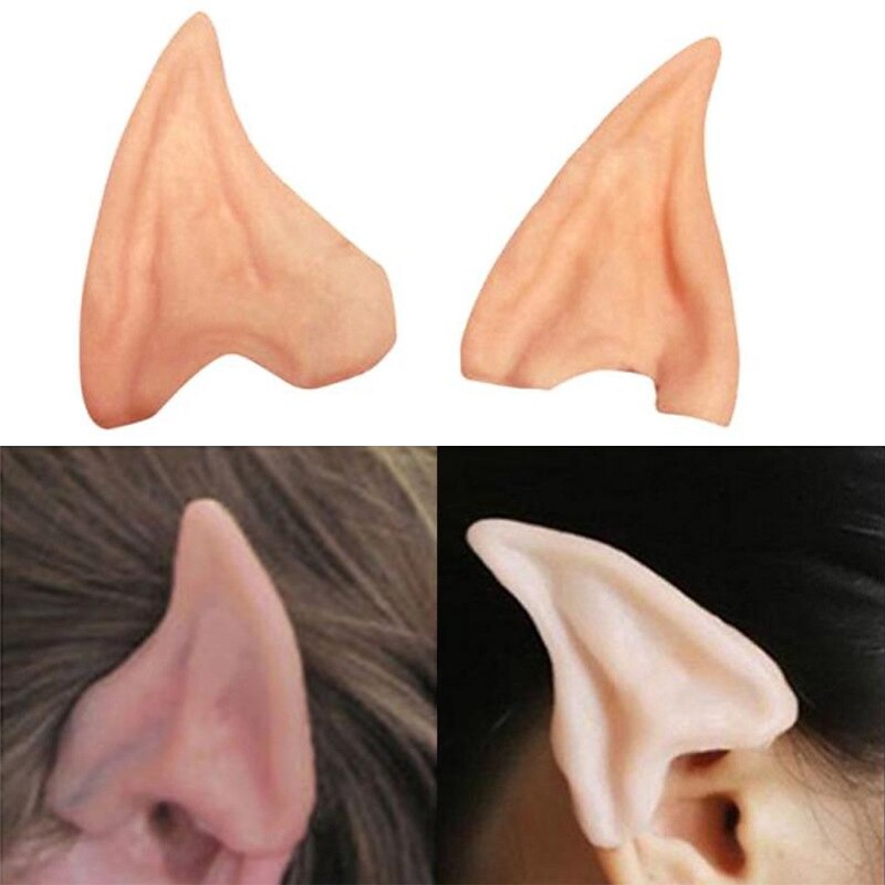 Halloween Elf Ears Cosplay Props, Latex Fairy Angel Dress Up False Ears, Half Elf Ears for Halloween Costume, Party Decoration Accessories 2025 - $6.99 –P7