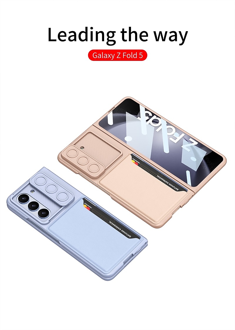 for Samsung Galaxy Z Fold 5 Case, Galaxy Z Fold 5 Wallet Case PU