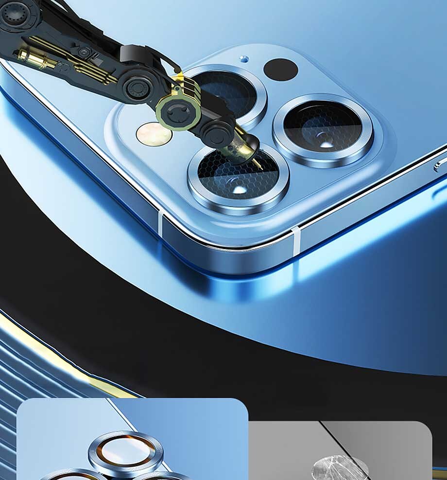 1 készlet Kamera lencsevédő Kompatibilitás Apple iPhone 16 iPhone 15 Pro Max Plus iPhone 14 13 12 11 Pro Max Mini SE X XR XS Max 8 7 Plus Edzett üveg 9H erősség Anti-ujjlenyomat Nagyfelbontású (HD 2025 - $10.99 –P4