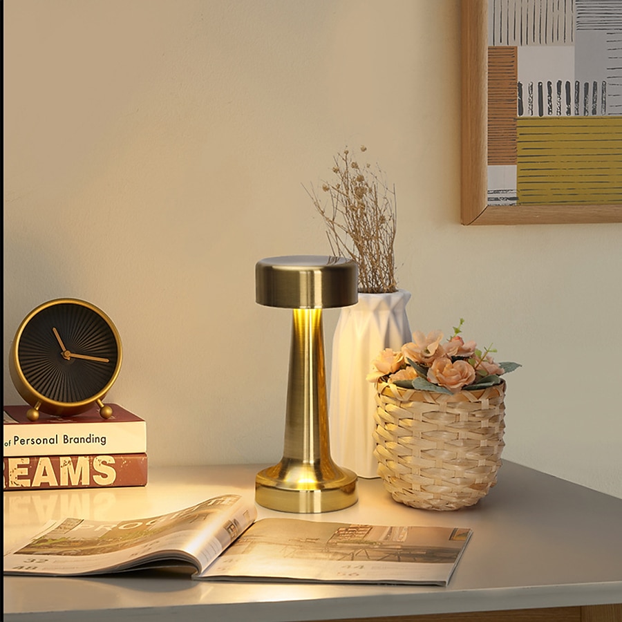 USB 16 цветов USB зарядка сенсорная металлическая настольная лампа современный минималистичный стиль бар спальня гостиная украшение настольная лампа 2025 - $17.49 –P2