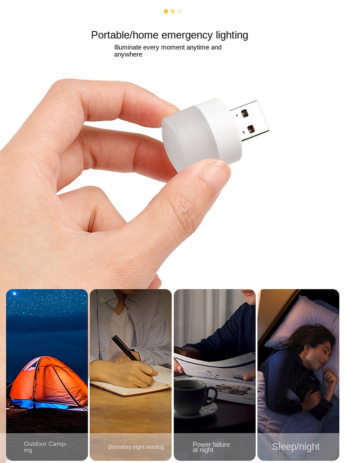 2/10 шт. usb огни ночные мини светодиодные лампы подключаемые теплые белые компактные идеально подходят для спальни ванная комната детская прихожая кухня автомобиль usb атмосфера свет 2026 - $9.49 –P2