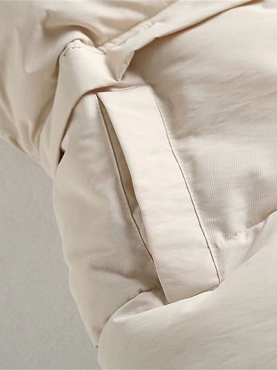 Per donna Gilet Esterno Strada Giornaliero Autunno Inverno Cappotto Morbido Tenere al caldo Antivento Contemporaneo Moda Casual quotidiano Giacca Senza maniche Tinta unica Con tasche bianco Nero del 2025 a $29.99 –P5