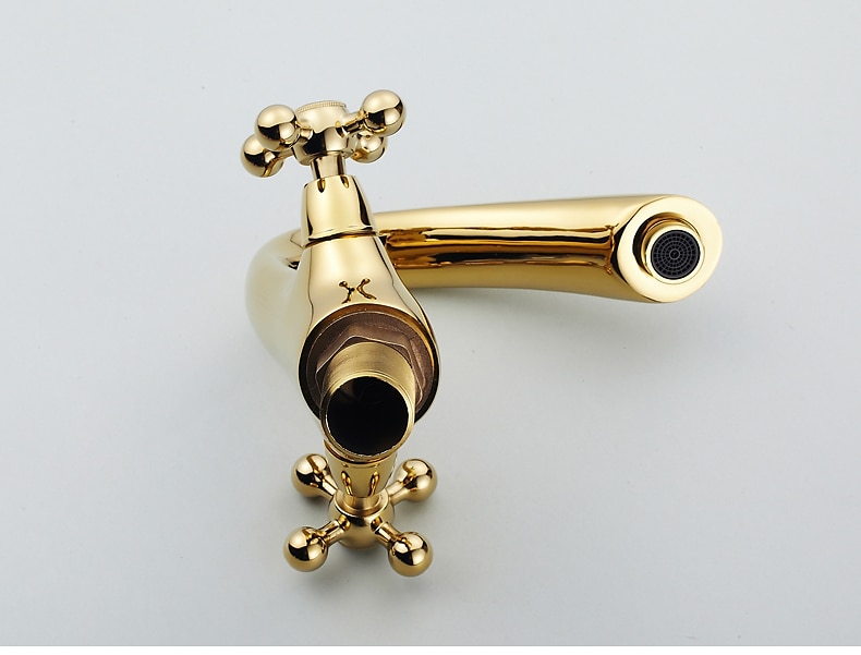 Bathroom Sink Mixer Faucet, Brass Basin Taps Dual Handle with Hot and Cold Hose 2025 - $84.23 –P7