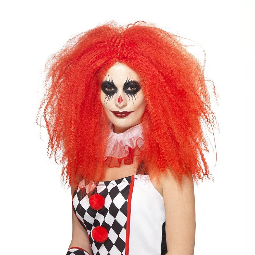 klaunská paruka krimpované halloween cosplay paruky 2025 - $20.99 –P1