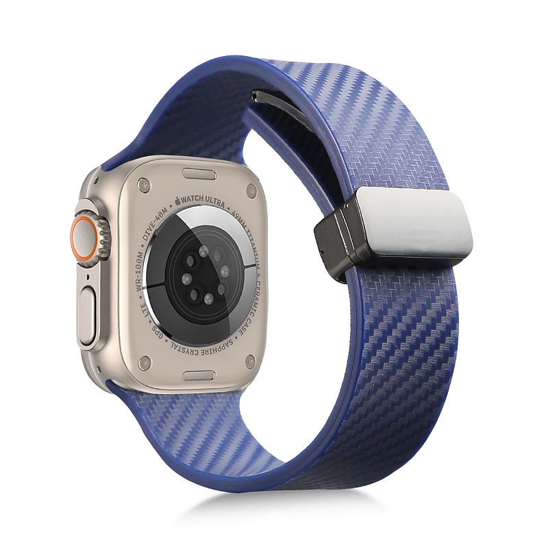 2025年 スポーツバンド と互換性があります Apple Watch ウォッチバンド 38mm 40mm 41mm 42mm 44mm 45mm 49mm マグネティッククラスプ 防水 調整可 シリコーン 交換用時計バンド のために iwatch Ultra 2 Series 9 8 7 SE 6 5 4 3 2 1  コレクション – $11.99 –P12