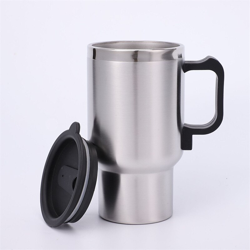 12v Car Heating Cup Car Heated Mug, Stainless Steel Travel