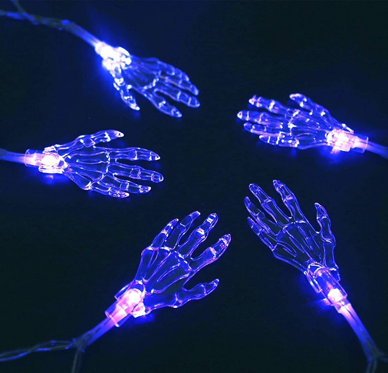 Halloween Solar String Lights Outdoor Waterproof Bat Ghost Spider Skull Hand Light 6.5m 30LEDs 8 Modes Halloween Patio Yard Garden Balcony Fence Halloween Outdoor Party Indoor Decoration 2026 - $11.49 –P5