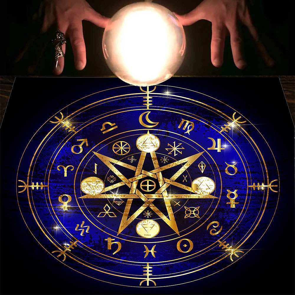 Скатерть Таро для игры, алтарная ткань, колдовство, астрологический декор, блокнот для карт оракула, коврик для таро, декор ведьмака, сувениры для вечеринок, декор для подарков на вечеринку, 2026 - $16.99 –P1