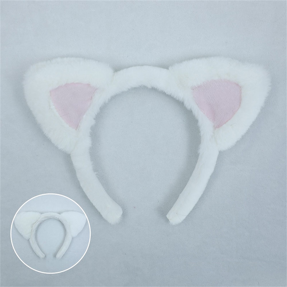 Handmade Cute Lolita Hair Ornaments Animal Ears Headdress Cosplay Props Lo Mother Cat'S Ears (Steamed Cat-Ear Shaped Bread) Hair Hoop 2025 - $8.49 –P8