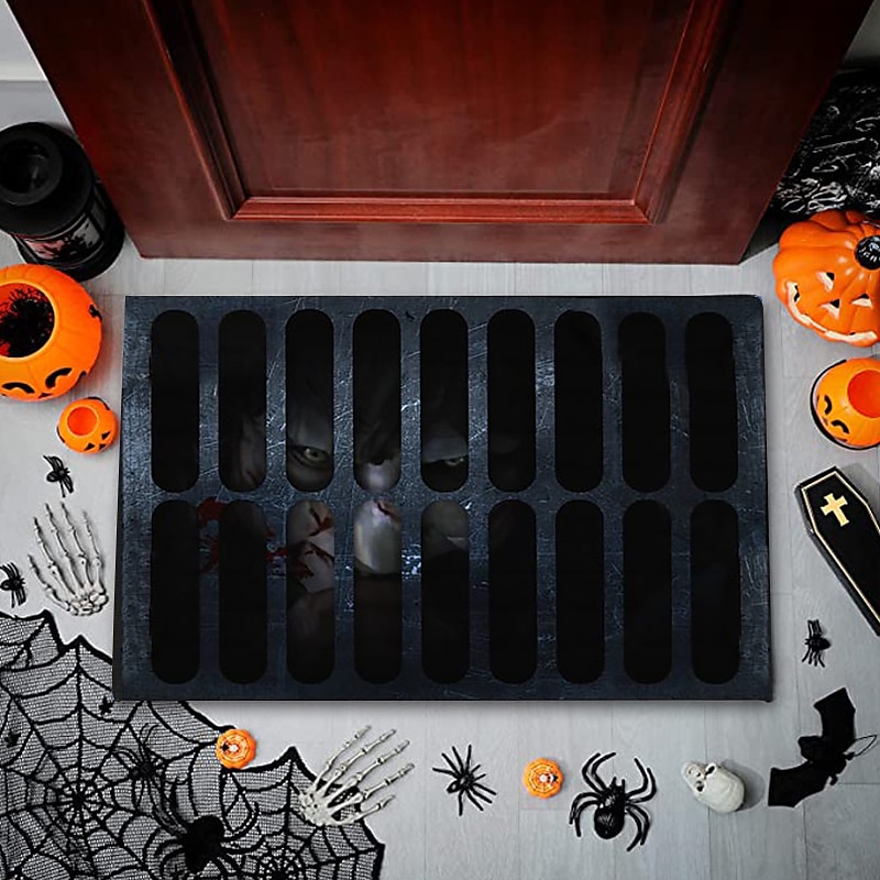 halloween bohóc padlószőnyeg lábtörlő 3D nyomtatás csapda nappali hálószoba éjjeli szőnyeg 2025 - $10.99 –P17