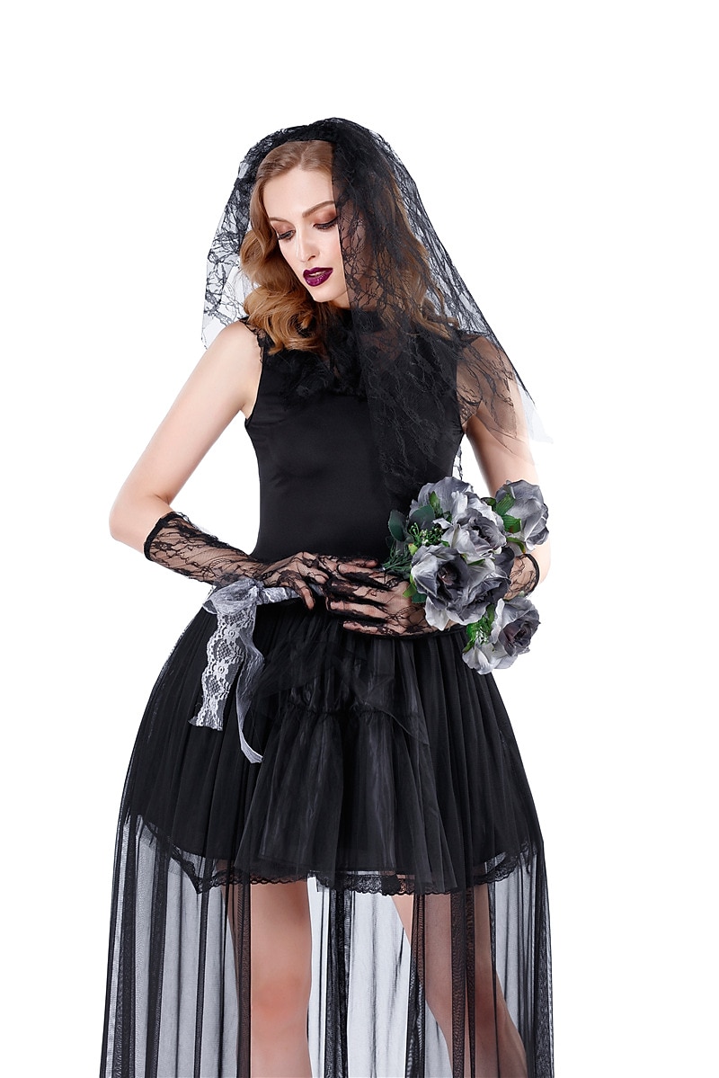Beetlejuice Duch nevěsta Lydia Deetzová Šaty Cosplay kostým Sukénka Dospělé Dámské Večírek Karneval Jednoduchý karnevalový kostým 2025 - $44.99 –P7