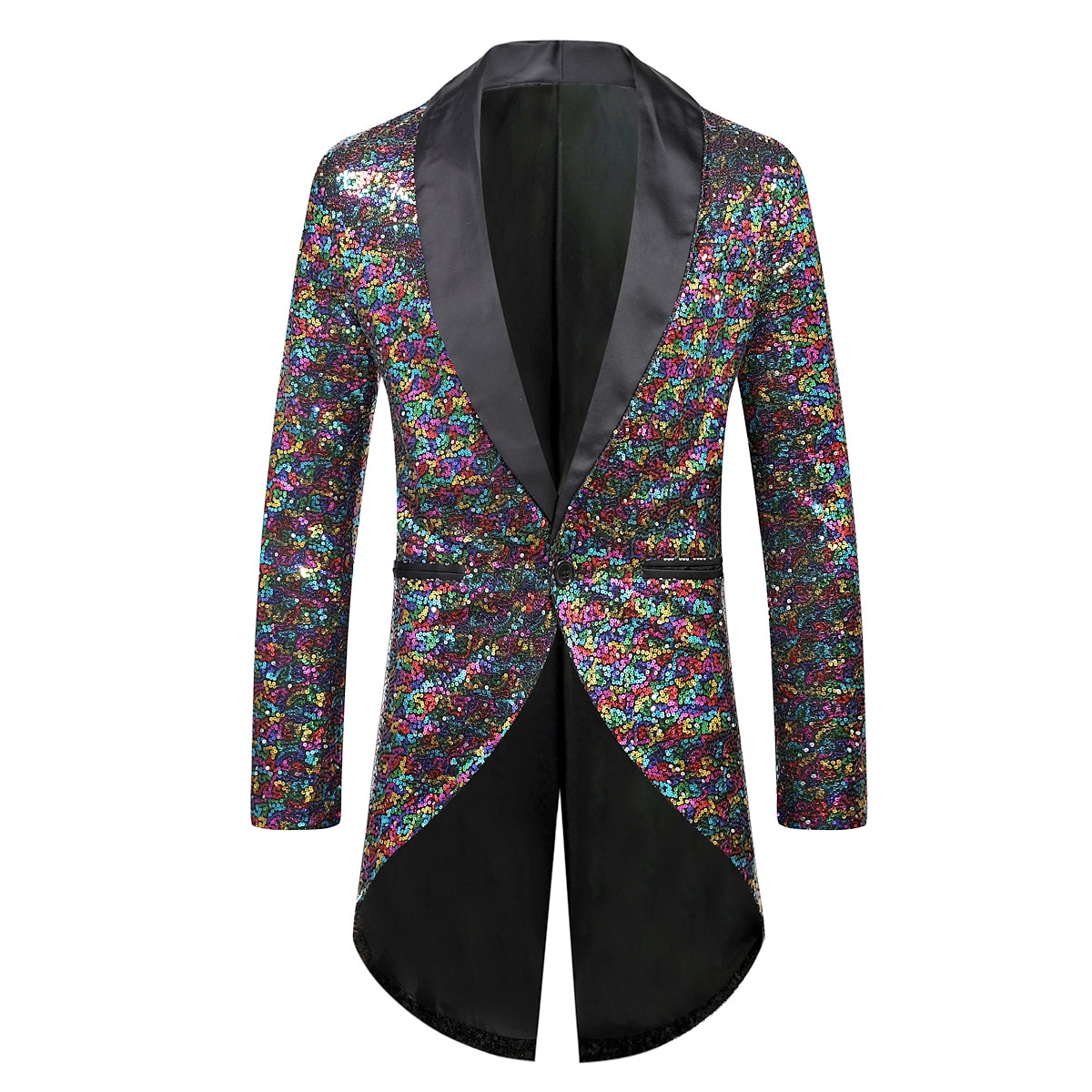 Retro / vintage 1980erne Jakke ملابس السهرة للرجال tailcoat Disk Paljetter Herre Halloween Karneval Maskerade Fest Fest / aften Stadie Voksne Frakk 2025 - $56.99 –P4
