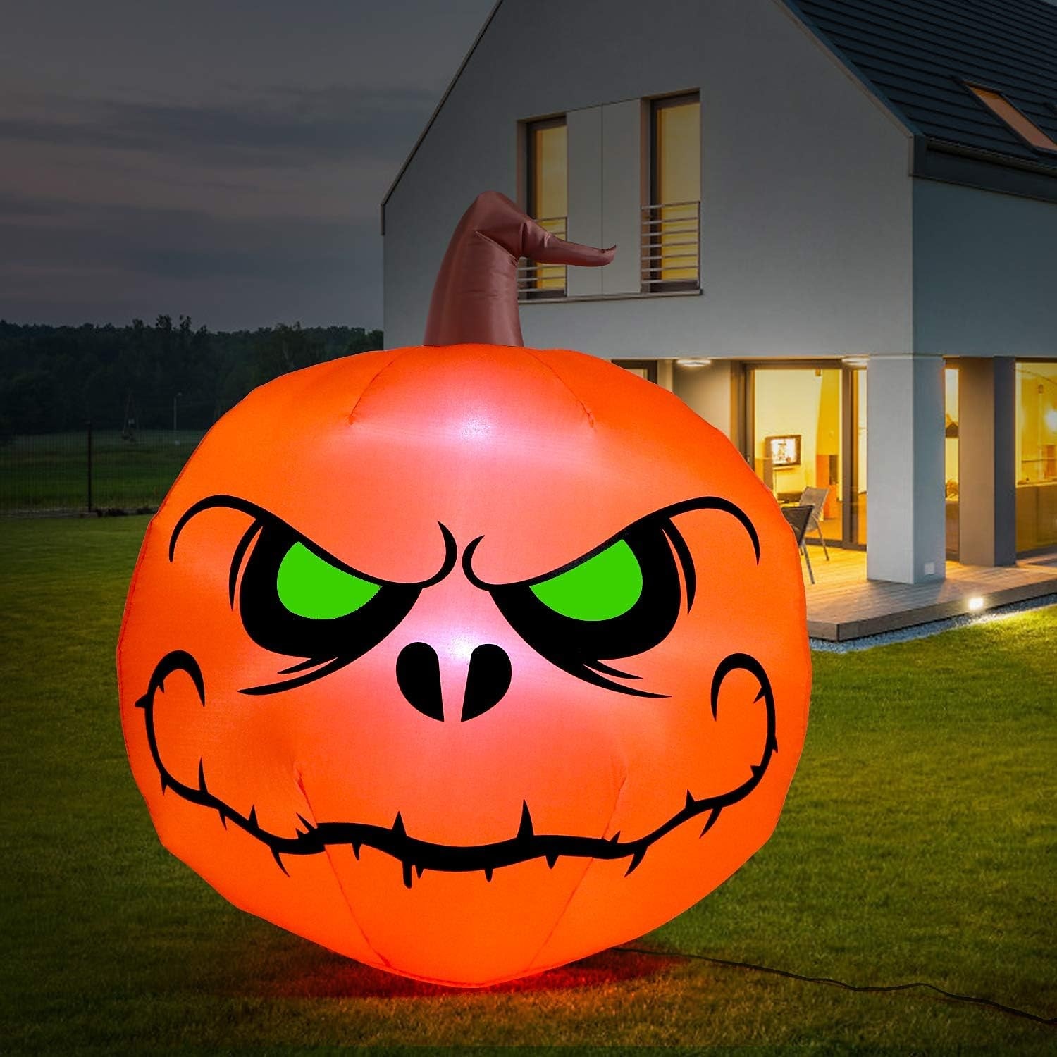 halloween-koristeet puhallettavat noitakurpitsa valo ulkona suuri pelottava noita räjäyttää ulkohalloween-koristeet pihalle puutarha nurmikkojuhlat 2025 - $44.99 –P6