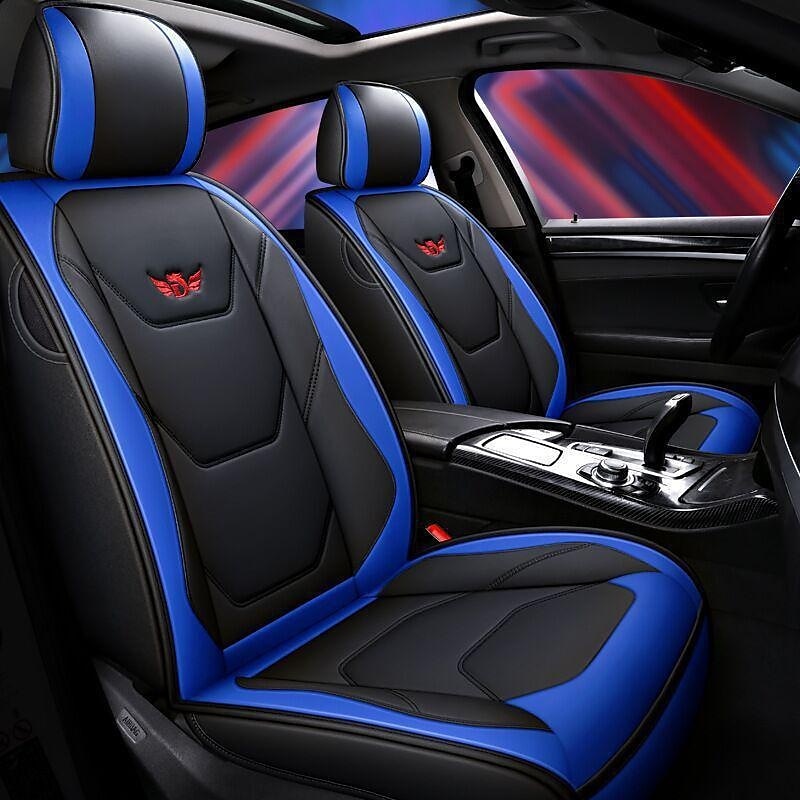 Juego completo de lujo para 5 asientos funda de asiento delantero de coche universal 5D de PU impermeable almohadilla de protector de asiento transpirable 2025 - $117.99 –P4
