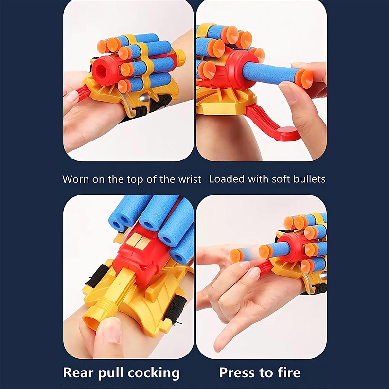 Spider Web Shooter2pcs Spider Web Shooters for Kids Spider Toys for Boys 4-6Hero Boys ToysSuitable for Role-Playing Halloween Festival Children's Party Gifts 2025 - $18.49 –P5