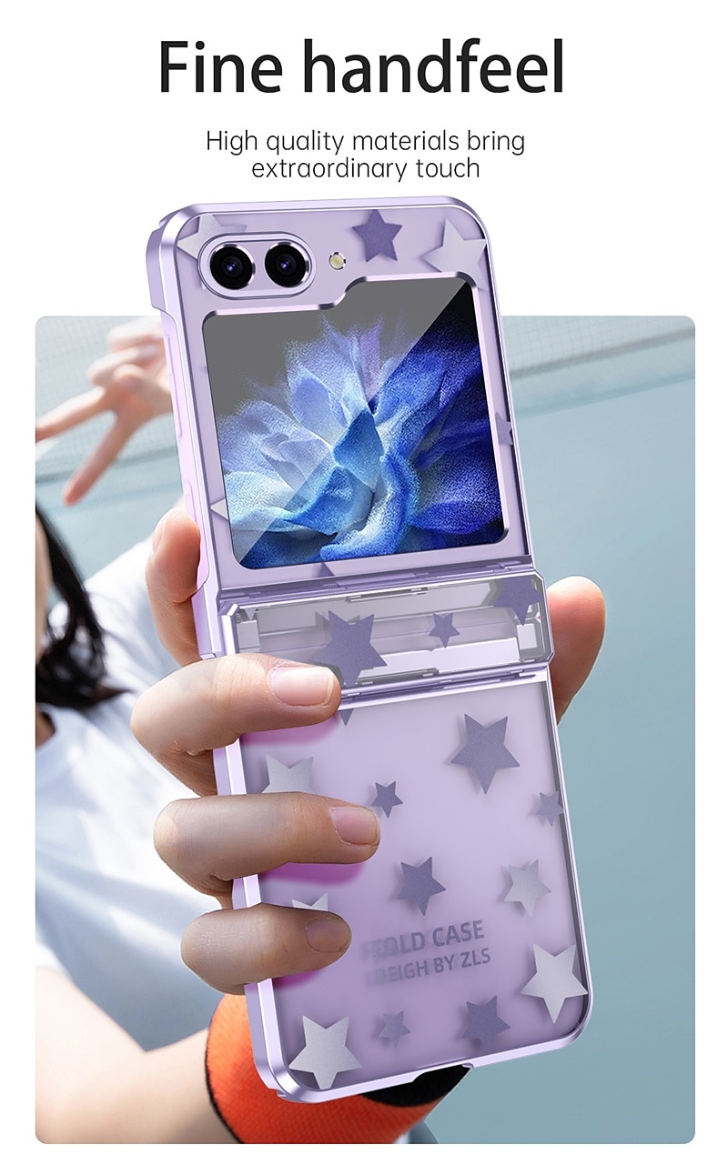 Phone Case For Samsung Galaxy Z Flip 6 Z Flip 5 Z Flip 4 Z Flip 3 Back Cover Slim Plating Full Body Protective Graphic PC 2025 - $23.99 –P7